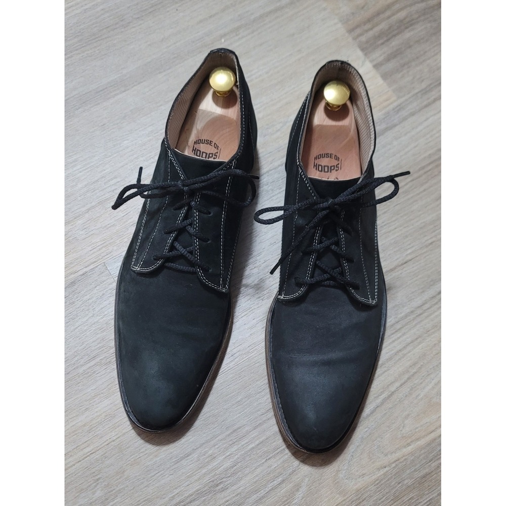 Donald J Pliner Men's Conan Black Nubuck Leather Chukka Boots Size 10.5 M
